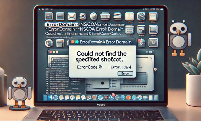 errordomain=nscocoaerrordomain&errormessage=could not find the specified shortcut.&errorcode=4